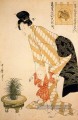 fleur à motifs coton Kitagawa Utamaro ukiyo e Bijin GA